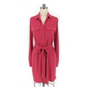 Calvin Klein Shirtdress Pink Size 14 Business casual preppy EXCELLENT condition